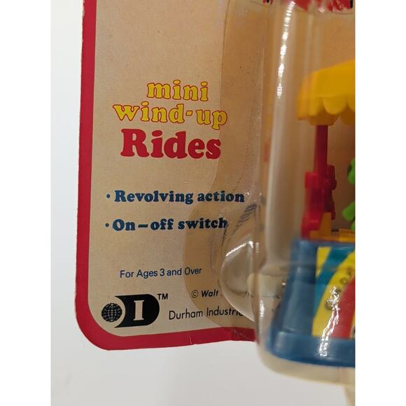 Vintage Durham Industries Mickey Mouse Mini Wind-Up Rides Carrousel Disney - Picture 3 of 8